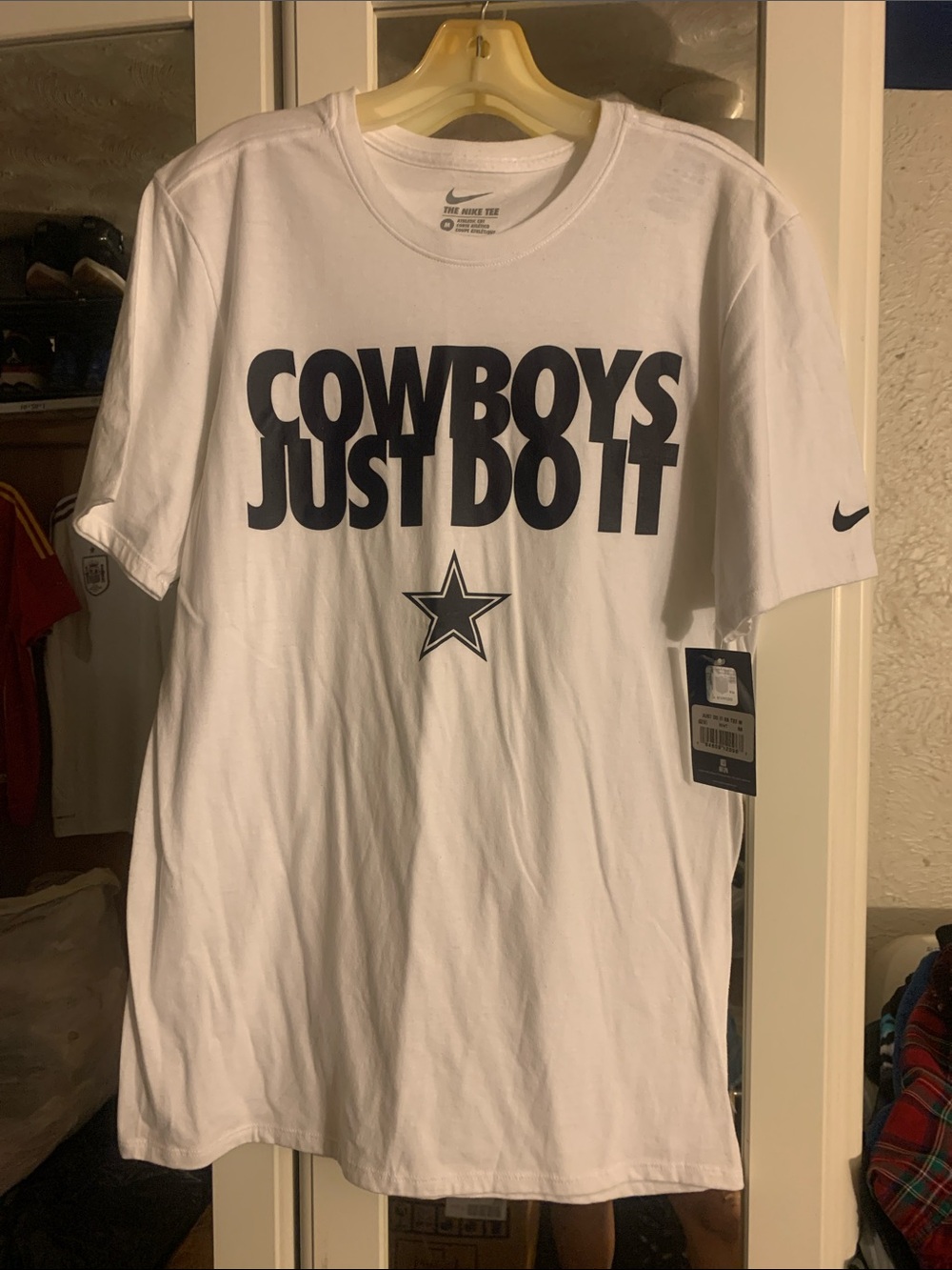 Nike White/ Navy Dallas Cowboys Graphic Tee